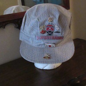 CN/CNR SUPERTRAINS ENGINEER'S HAT.  SIZE 7 3/8".